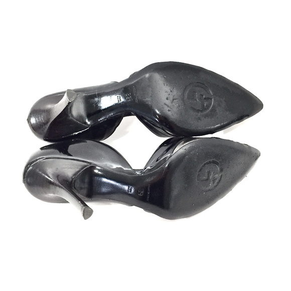 🌹GORGIO ARMANI Black Patent Leather Heels Sz 9🌹 - Picture 8 of 8